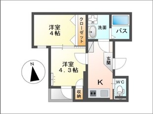 グランディール・Hatadaの物件間取画像